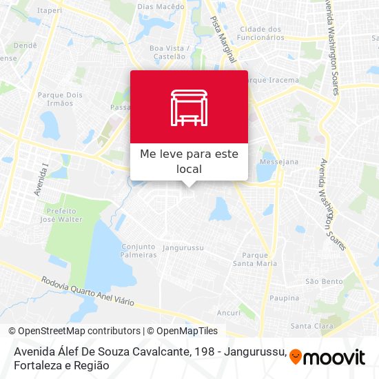 Avenida Álef De Souza Cavalcante, 198 - Jangurussu mapa