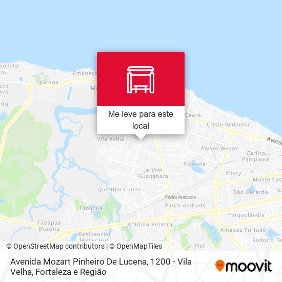 Avenida Mozart Pinheiro De Lucena, 1200 - Vila Velha mapa