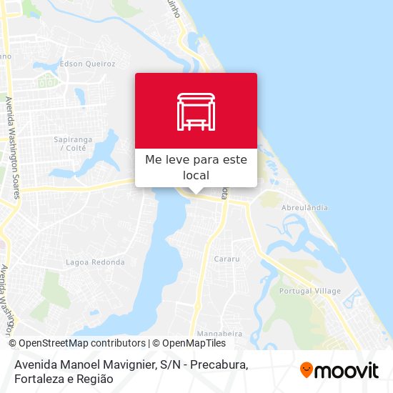 Avenida Manoel Mavignier, S / N - Precabura mapa