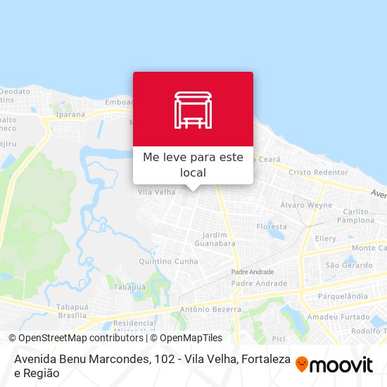Avenida Benu Marcondes, 102 - Vila Velha mapa
