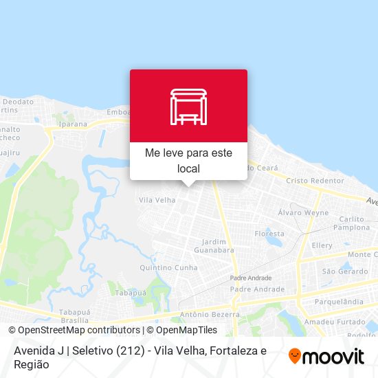 Avenida J | Seletivo (212) - Vila Velha mapa