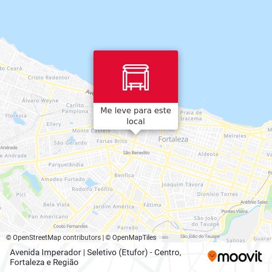 Avenida Imperador | Seletivo (Etufor) - Centro mapa