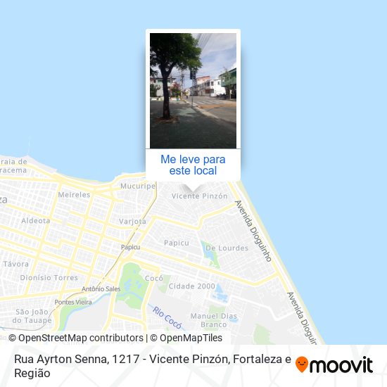 Rua Ayrton Senna, 1217 - Vicente Pinzón mapa