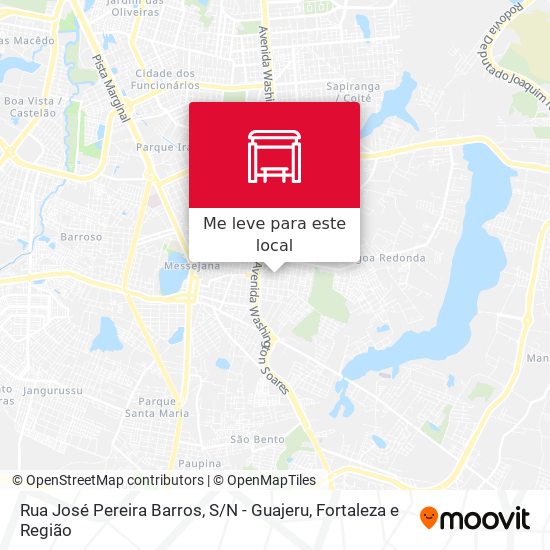 Rua José Pereira Barros, S / N - Guajeru mapa
