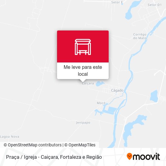 Praça / Igreja - Caiçara mapa