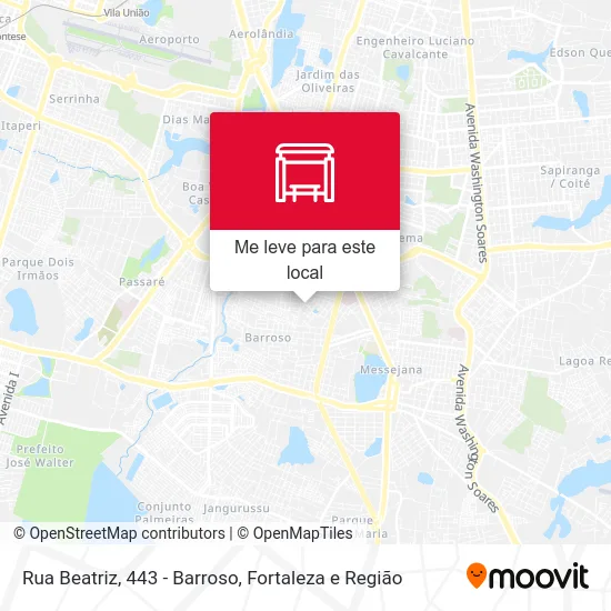Rua Beatriz, 443 - Barroso mapa