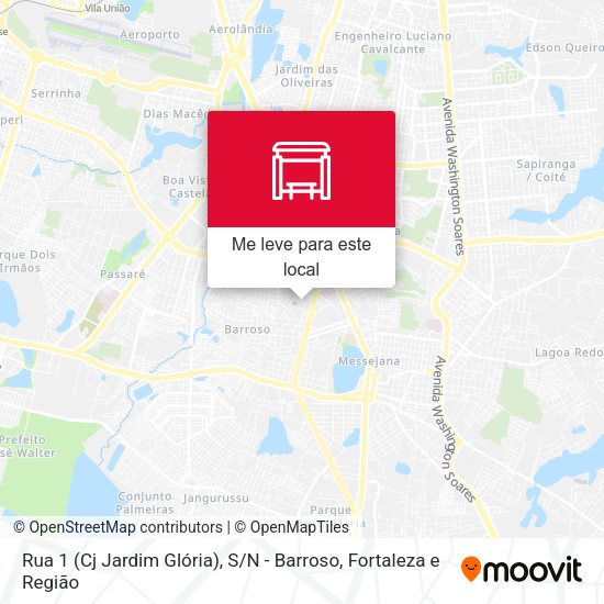 Rua 1 (Cj Jardim Glória), S / N - Barroso mapa