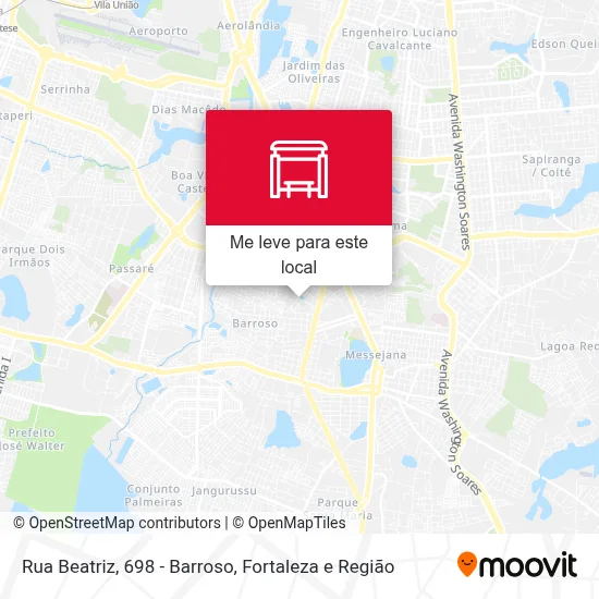 Rua Beatriz, 698 - Barroso mapa