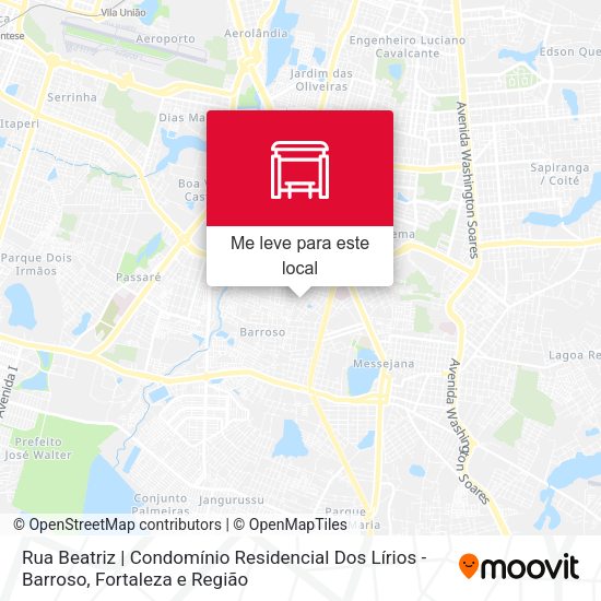 Rua Beatriz | Condomínio Residencial Dos Lírios - Barroso mapa