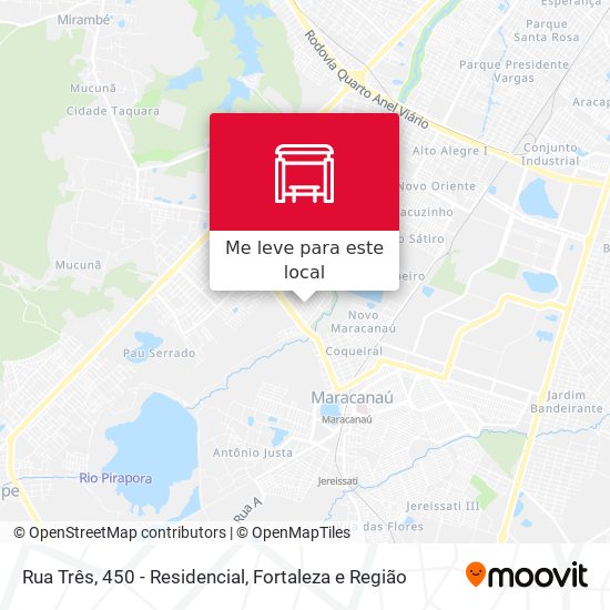 Rua Três, 450 - Residencial mapa