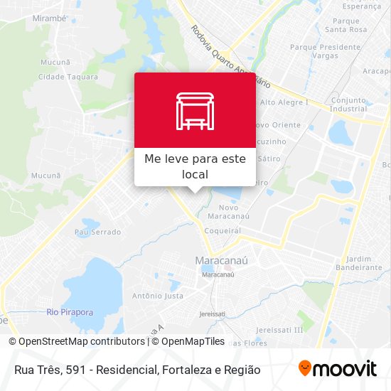 Rua Três, 591 - Residencial mapa