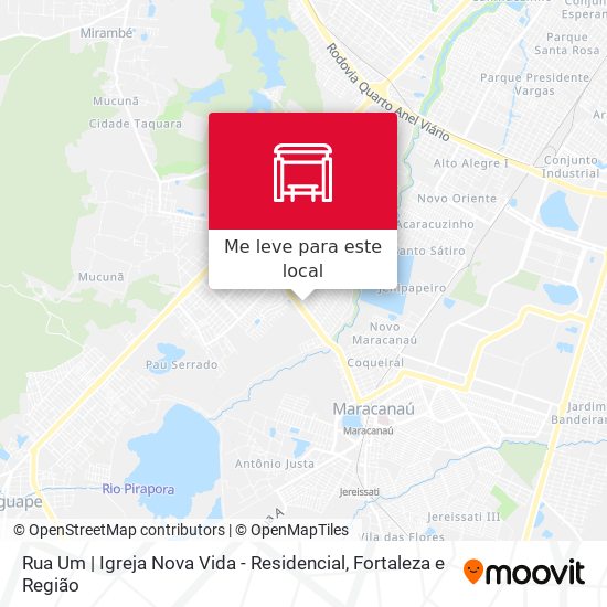 Rua Um | Igreja Nova Vida - Residencial mapa