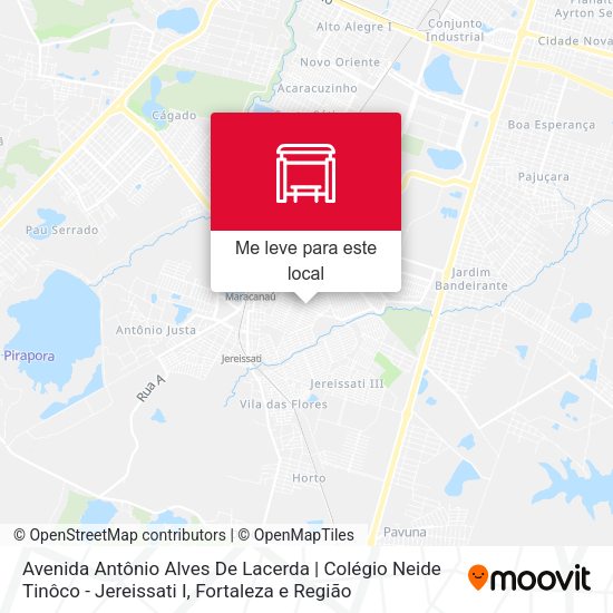 Avenida Antônio Alves De Lacerda | Colégio Neide Tinôco - Jereissati I mapa
