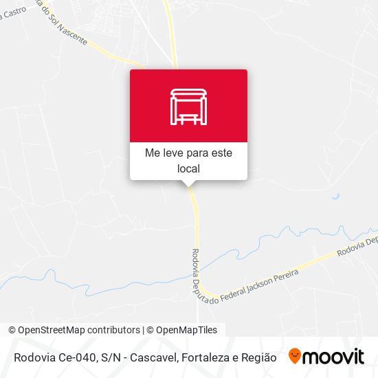 Rodovia Ce-040, S/N - Cascavel mapa
