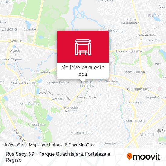 Rua Sacy, 69 - Parque Guadalajara mapa