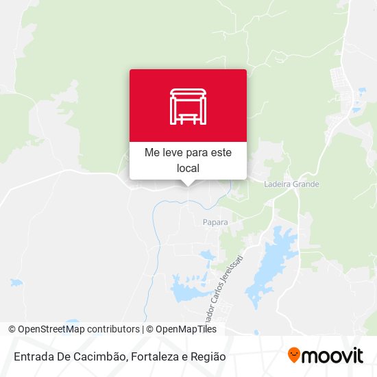 Entrada De Cacimbão mapa