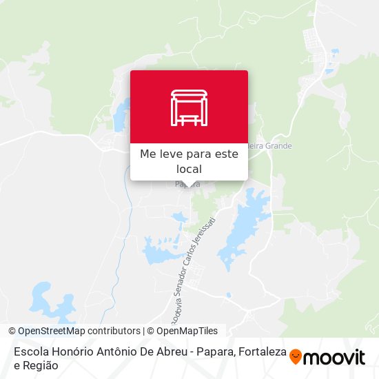 Escola Honório Antônio De Abreu - Papara mapa