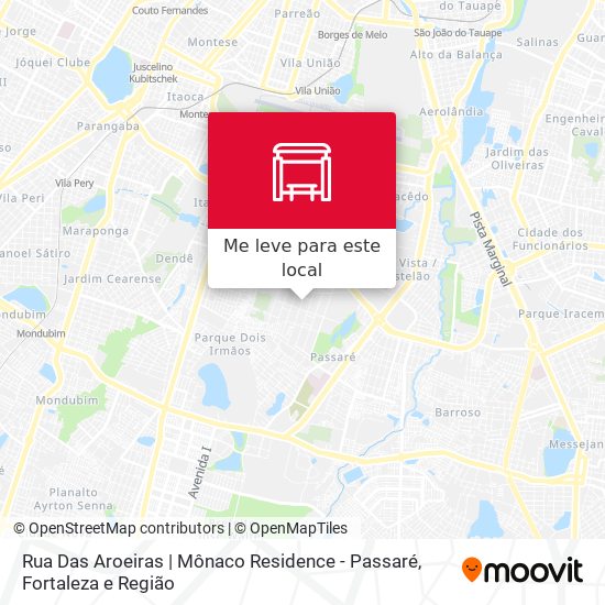Rua Das Aroeiras | Mônaco Residence - Passaré mapa