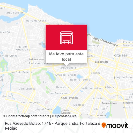 Rua Azevedo Bolão, 1746 - Parquelândia mapa