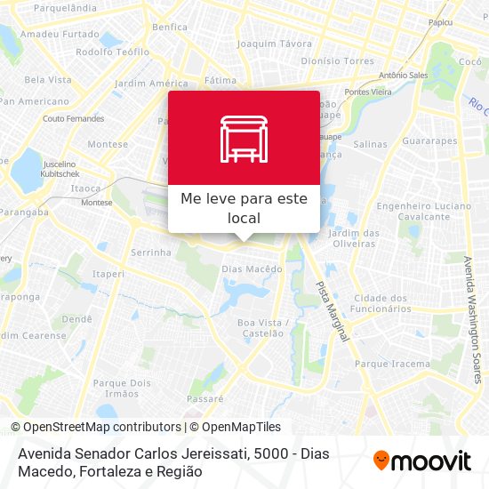 Avenida Senador Carlos Jereissati, 5000 - Dias Macedo mapa