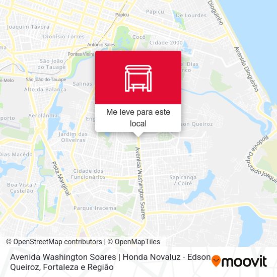 Avenida Washington Soares | Honda Novaluz - Edson Queiroz mapa