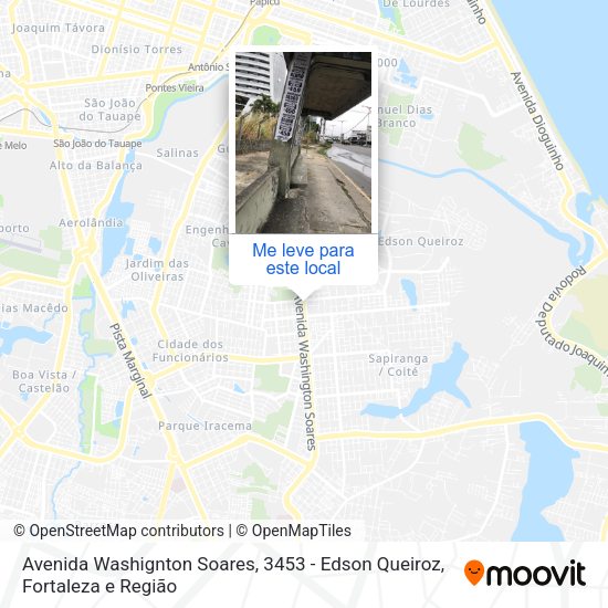 Avenida Washignton Soares, 3453 - Edson Queiroz mapa