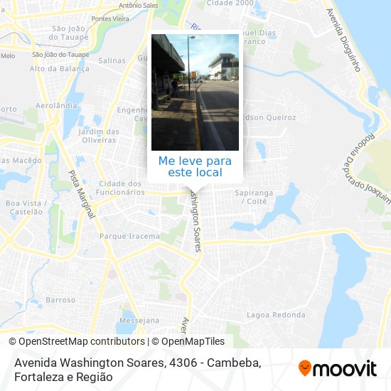 Avenida Washington Soares, 4306 - Cambeba mapa