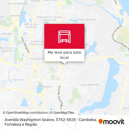Avenida Washignton Soares, 5762-5828 - Cambeba mapa