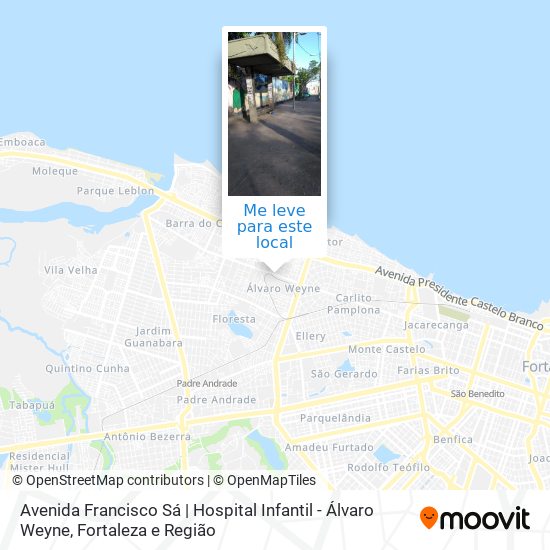 Avenida Francisco Sá | Hospital Infantil - Álvaro Weyne mapa