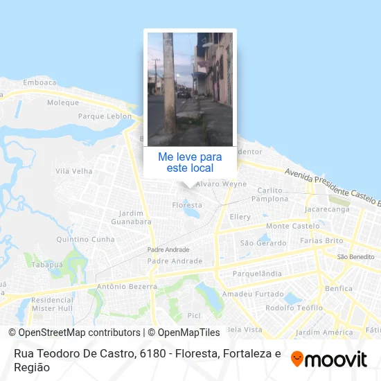 Rua Teodoro De Castro, 6180 - Floresta mapa