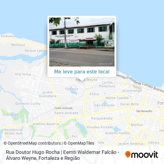 Rua Doutor Hugo Rocha | Eemti Waldemar Falcão - Álvaro Weyne mapa