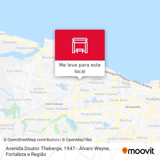 Avenida Doutor Theberge, 1947 - Álvaro Weyne mapa