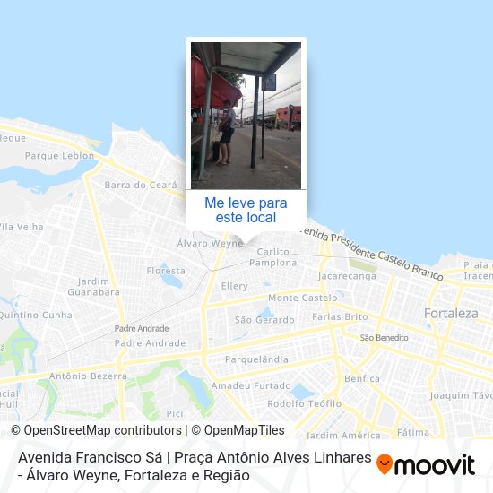 Avenida Francisco Sá | Praça Antônio Alves Linhares - Álvaro Weyne mapa