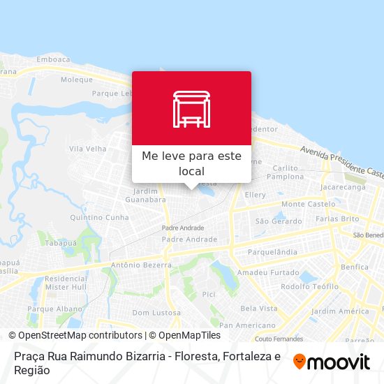 Praça Rua Raimundo Bizarria - Floresta mapa