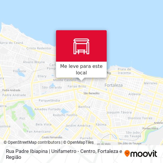 Rua Padre Ibiapina | Unifametro - Centro mapa