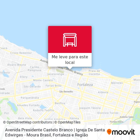 Avenida Presidente Castelo Branco | Igreja De Santa Edwirges - Moura Brasil mapa