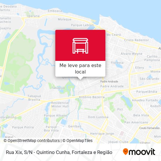 Rua Xix, S/N - Quintino Cunha mapa