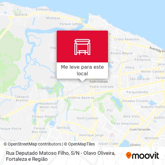 Rua Deputado Matoso Filho, S / N - Olavo Oliveira mapa