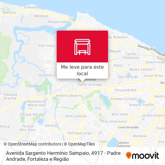 Avenida Sargento Hermínio Sampaio, 4917 - Padre Andrade mapa