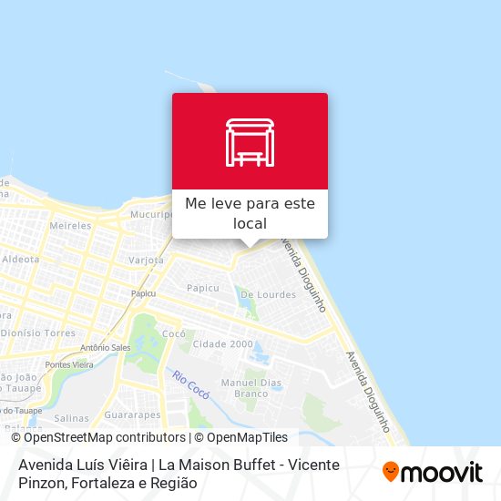 Avenida Luís Viêira | La Maison Buffet - Vicente Pinzon mapa