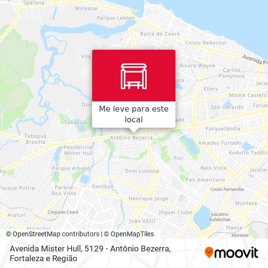 Avenida Mister Hull, 5129 - Antônio Bezerra mapa