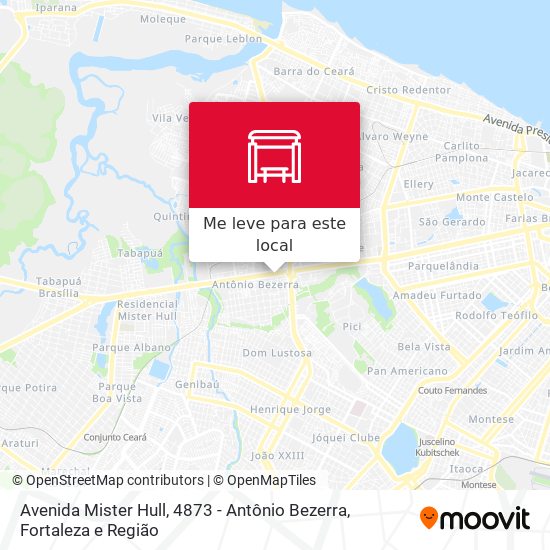 Avenida Mister Hull, 4873 - Antônio Bezerra mapa