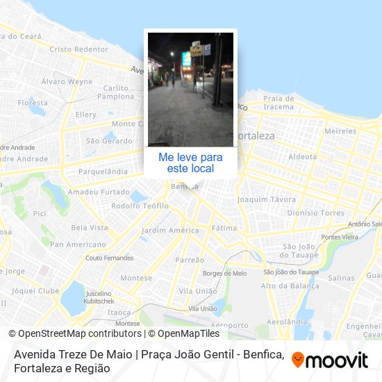 Avenida Treze De Maio | Praça João Gentil - Benfica mapa