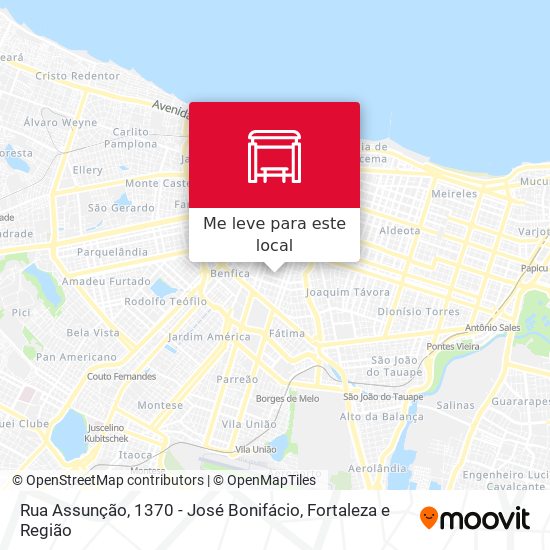 Rua Assunção, 1370 - José Bonifácio mapa