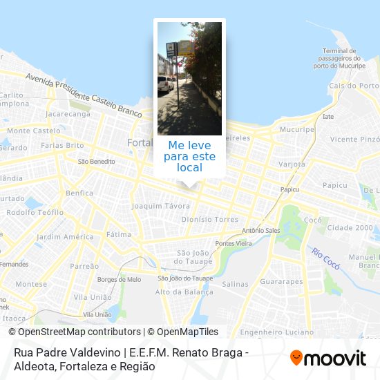 Rua Padre Valdevino | E.E.F.M. Renato Braga - Aldeota mapa