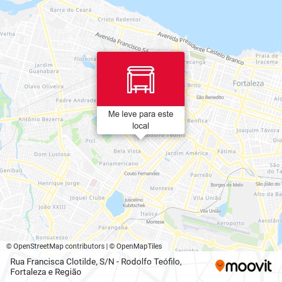Rua Francisca Clotilde, S / N - Rodolfo Teófilo mapa