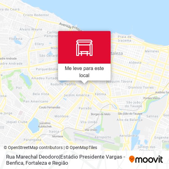 Rua Marechal Deodoro|Estádio Presidente Vargas - Benfica mapa
