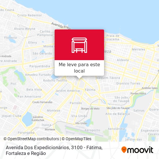 Avenida Dos Expedicionários, 3100 - Fátima mapa