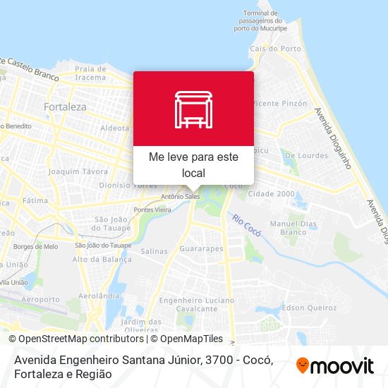 Avenida Engenheiro Santana Júnior, 3700 - Cocó mapa