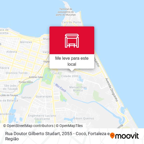 Rua Doutor Gilberto Studart, 2055 - Cocó mapa
